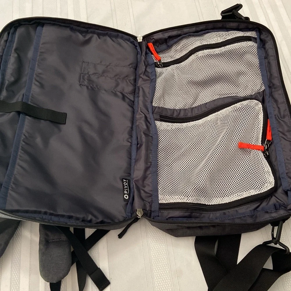 Workfront Pivot Dark Grey Backpack Or Shoulder Bag Very Versatile Like New!